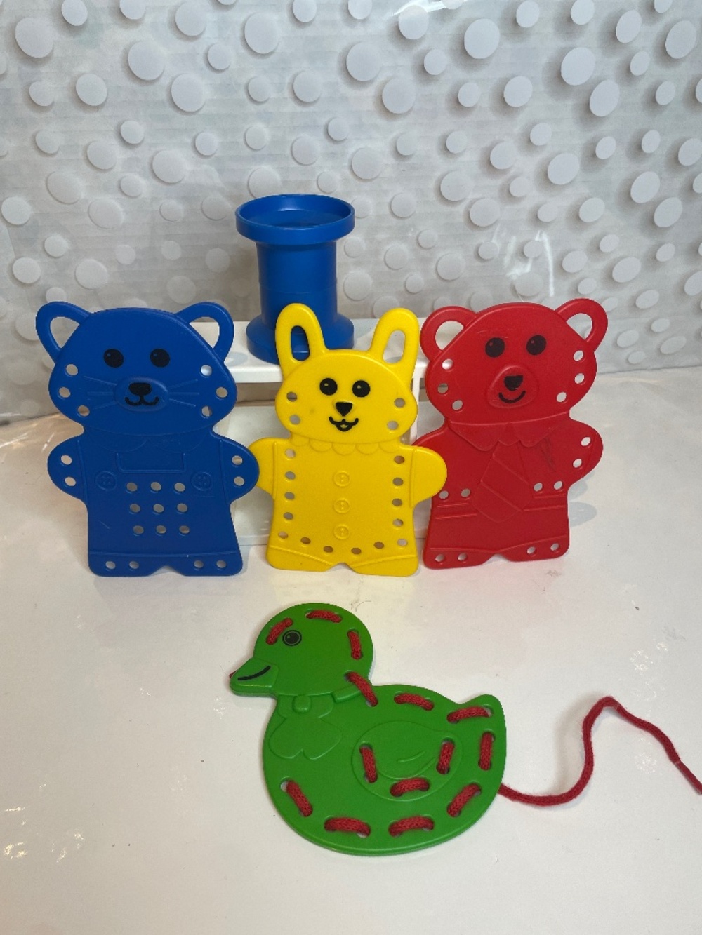 Vintage 1993 kids Lacing and Threading Set